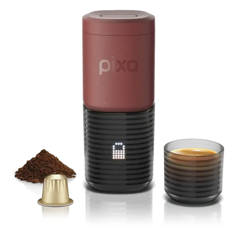 Wacaco Pixapresso Şarj Edilebilir Pilli Taşınabilir Espresso Makinesi, Kırmızı