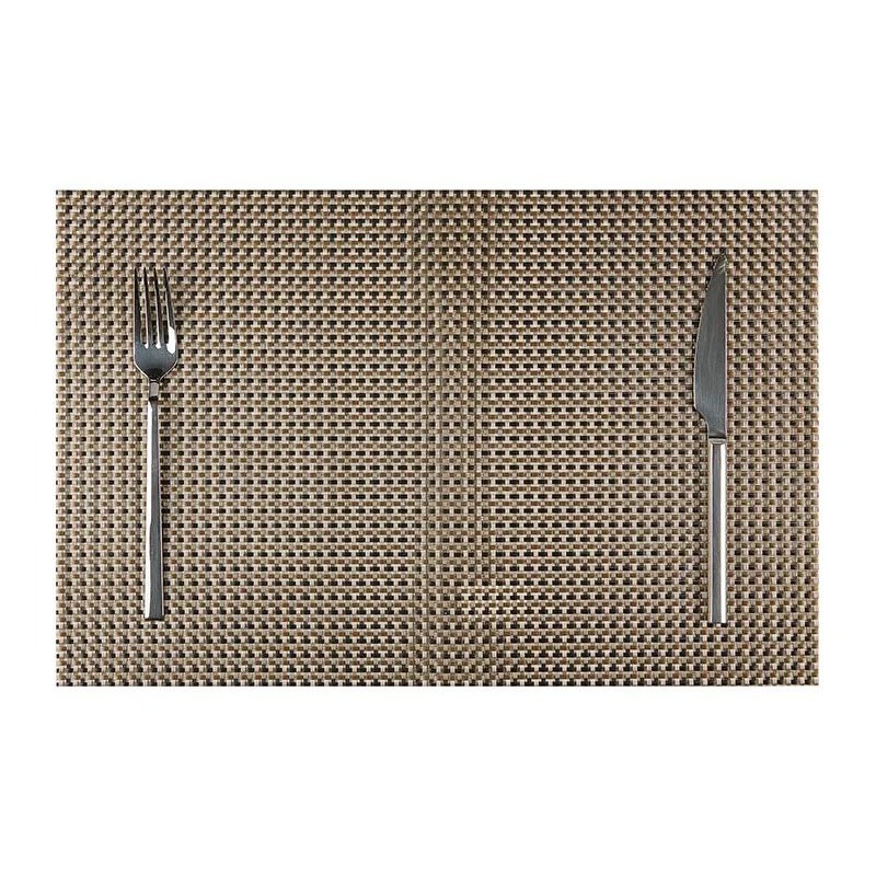 Biradlı BRD-1837 Kaymaz Taban PVC Amerikan Servis, 30x45 cm, Kahverengi