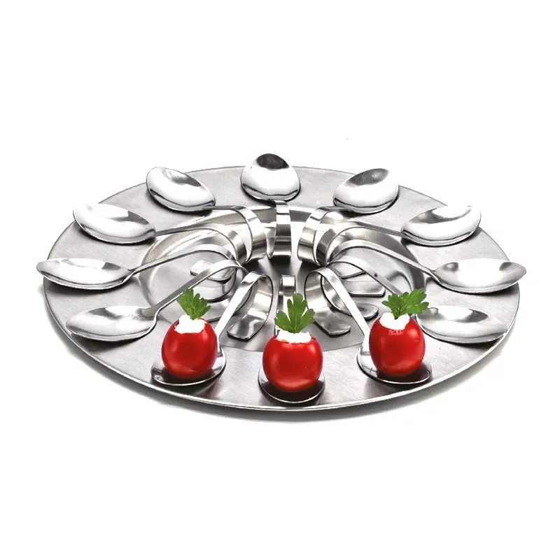 Zicco ZKC-2798 Tepsili Havyar Kaşık Takımı