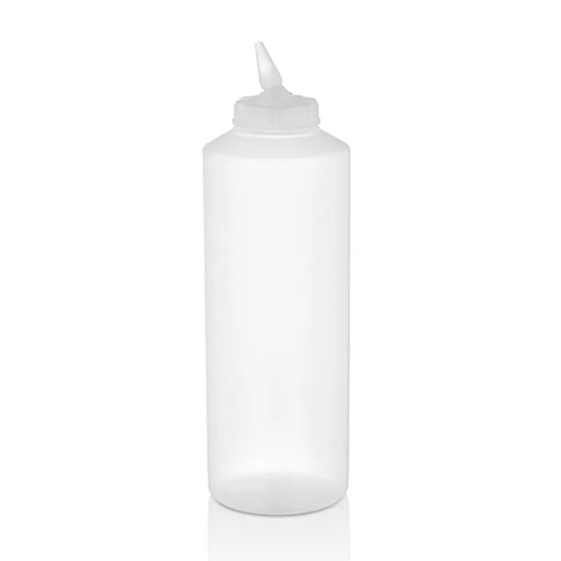 GastroPlast GPS-1000 Ayarlı Uçlu Fişek Sosluk, 1000 ml, Şeffaf