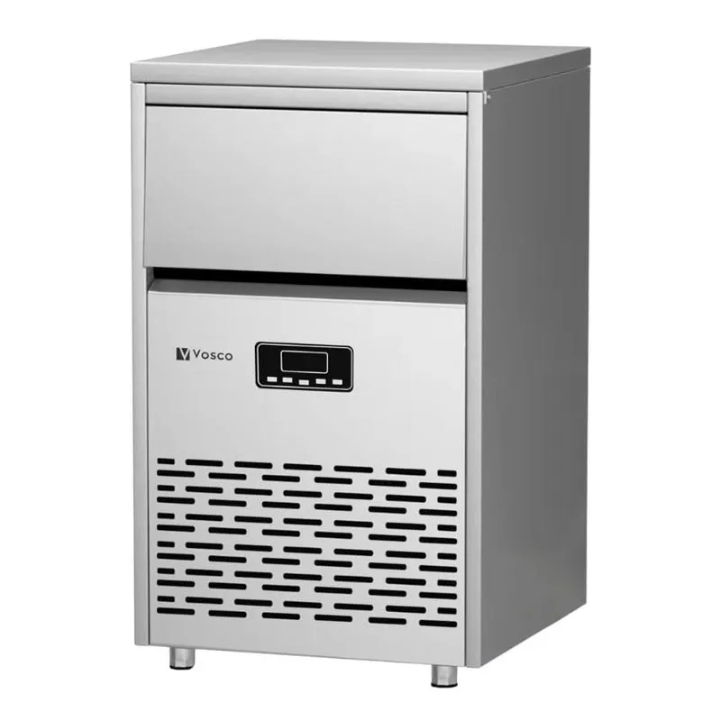 Vosco VSC-45/S Hazneli Küp Buz Makinesi, 45 kg/gün Kapasiteli
