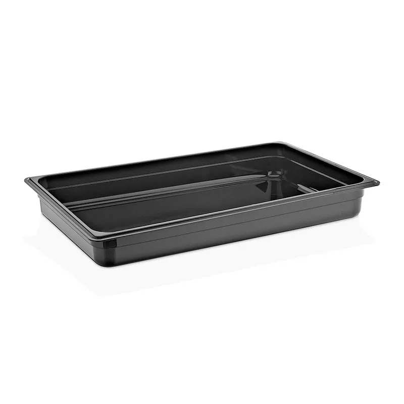 GastroPlast GN 1/1-65 mm Polikarbon Gastronorm Küvet, Siyah