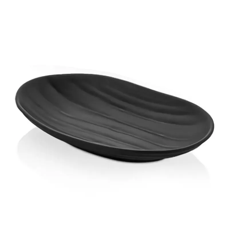 Külsan Thermoset Tabak, Elips, 23x14.5 cm, Siyah