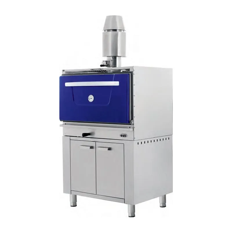 Öztiryakiler Dolaplı Katı Yakıtlı Kuzine, 699x830x1835 mm, Mavi