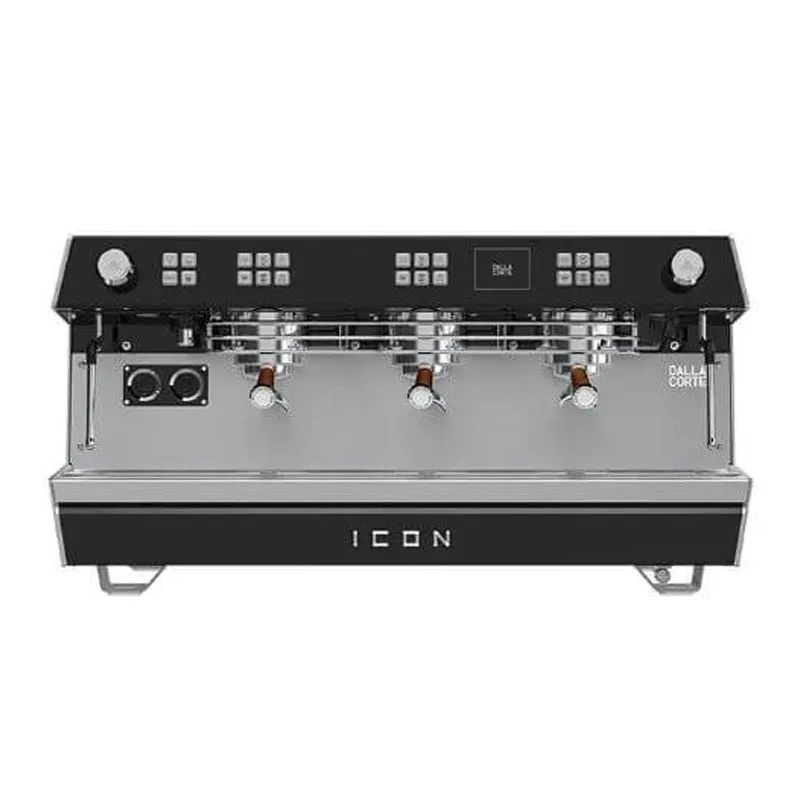 Dalla Corte Icon Espresso Kahve Makinesi, 3 Gruplu, Siyah Ceviz