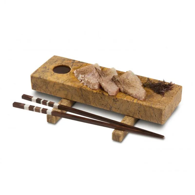 100% Chef Marble Sushi Sunum Tabağı, 28x4 cm