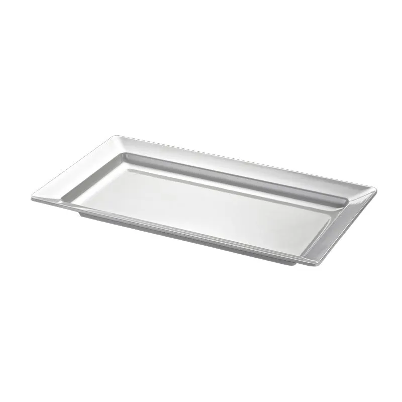 Biradlı BRD-100118 Dikdörtgen Melamin Sunum Tepsisi, 45x22x5 cm