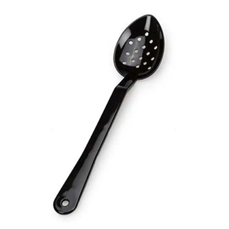 Bora Plastik Servis Kaşık, Delikli, Polikarbonat, 33 cm, Siyah