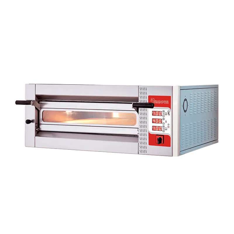 Rinnova 35 cm x 4 Pizza Kapasiteli Elektronik Kontrollü Tek Katlı Pizza Fırını, Elektrikli