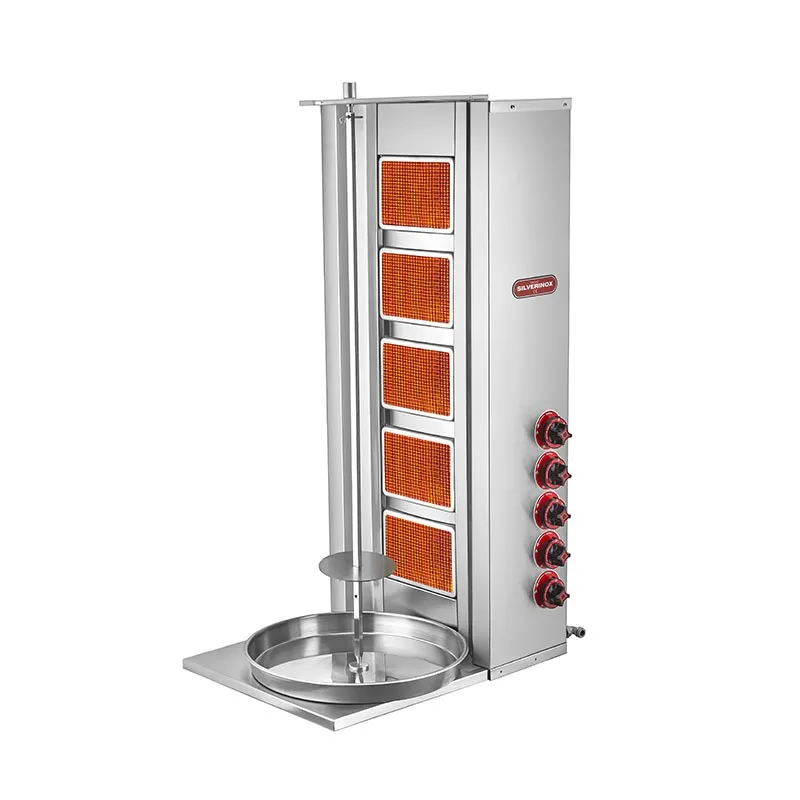 SilverInox 2167 Döner Ocağı, 5 Radyanlı, Doğalgazlı