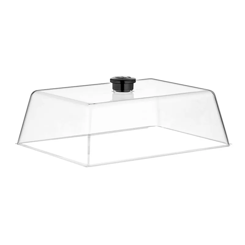 GastroPlast Polikarbon Fanus, 20x26 cm, Siyah Kulplu