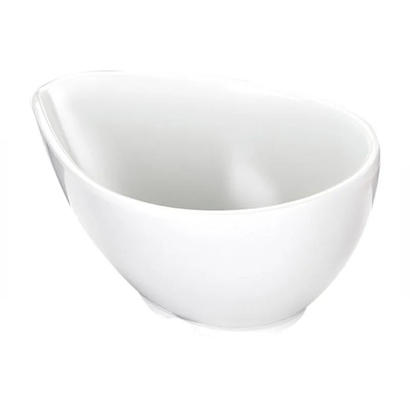 Biradlı BRD-516404 Açık Büfe Minimal Sos Tabağı, 10.5x7.5x4.5 cm, Beyaz