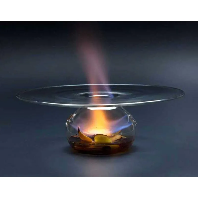100% Chef Vulcano Cam Sunum Tabağı, 28x8.5 cm