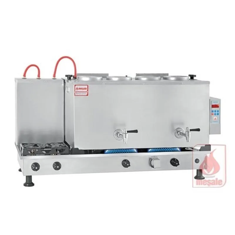Meşale Inox Çay Kazanı, Dijital, Full Otomatik, 4 Demlikli