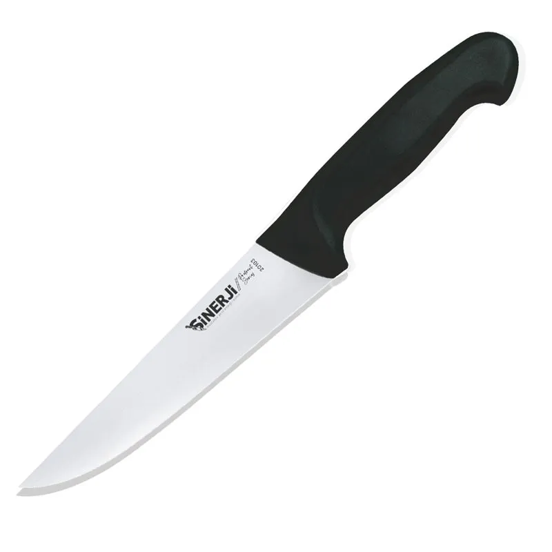 Sinerji Protrend No 3 Plastik Saplı Kasap Bıçağı, 18.5 cm, Siyah