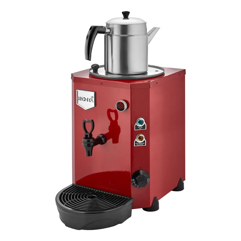 Remta DE14 Jumbo Çay Makinesi, Tek Demlikli, 9 L, Elektrikli, Kırmızı