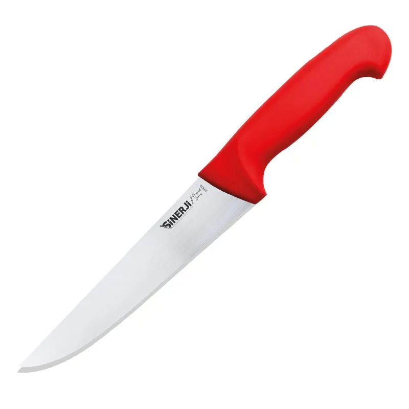 Sinerji Protrend No 4 Plastik Saplı Kasap Bıçağı, 21 cm, Kırmızı