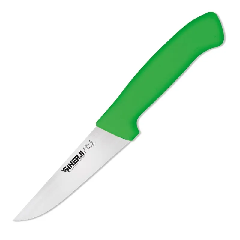 Sinerji Silver No 0 Plastik Saplı Kasap Bıçağı, 12.5 cm, Yeşil