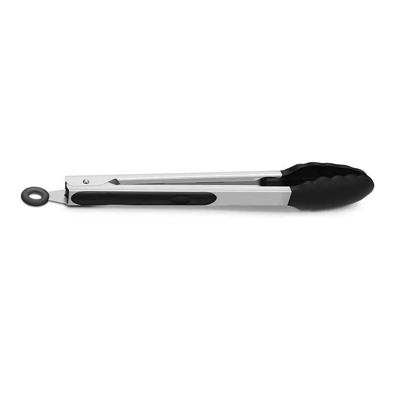Epinox BMS-35 Silikon Barbekü Maşası, 35 cm, Siyah