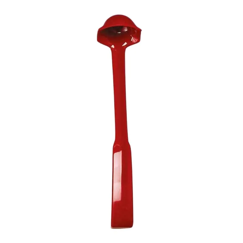 Zicco PDF-340 Çift Taraflı Polikarbon Sos Kepçesi, 27 cm, Kırmızı