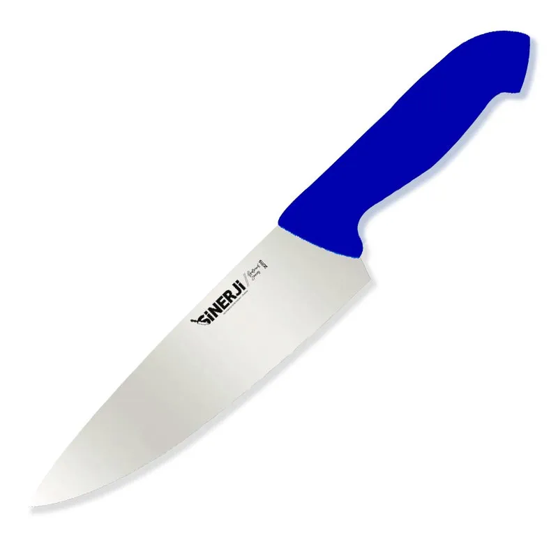 Sinerji Protrend No 1 Plastik Saplı Şef Bıçağı, 18 cm, Mavi