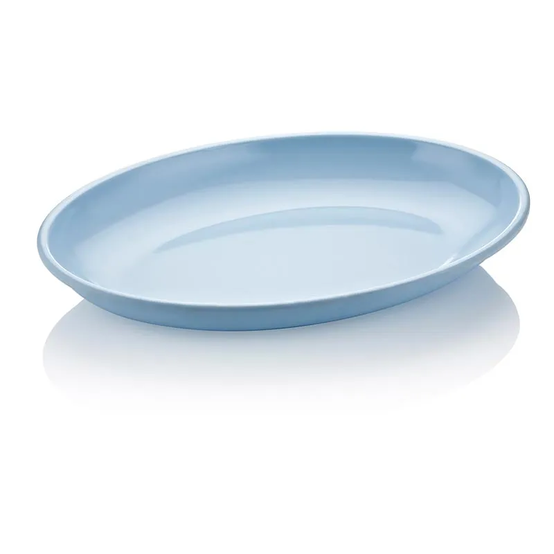 Biradlı FTS-1957 Oval Melamin Sunum Tabağı, 48x35 cm, Mavi
