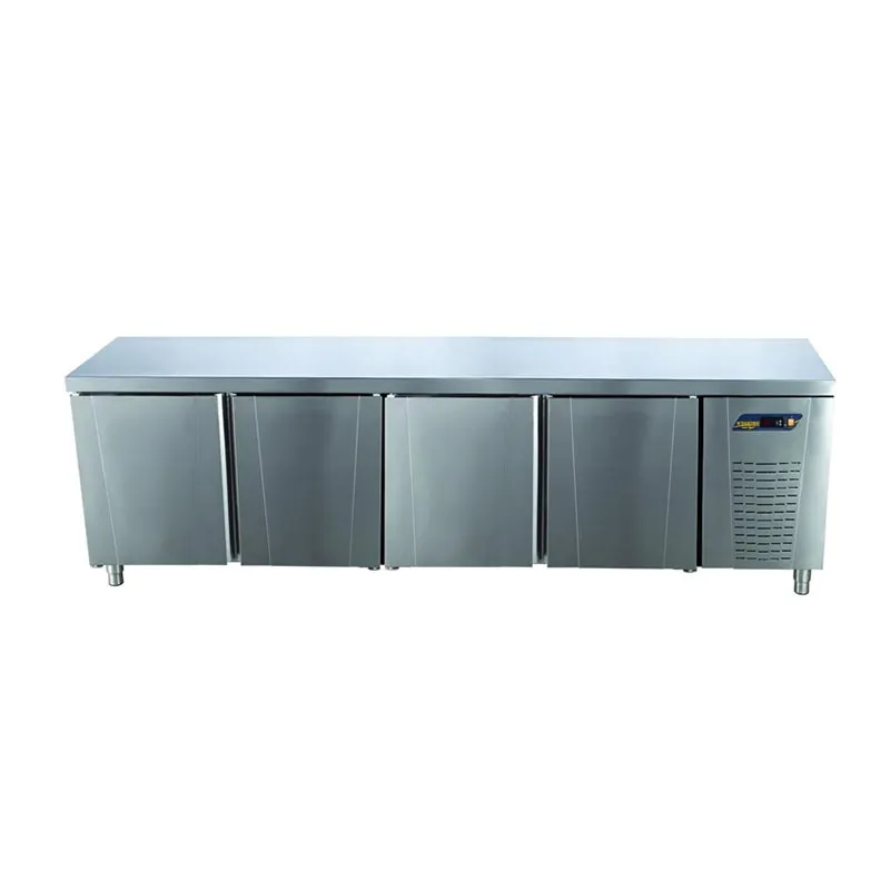 Ndustrio TNG-74-WOB Sırtsız Tezgah Tip Gastronorm Derin Dondurucu, 4 Kapılı