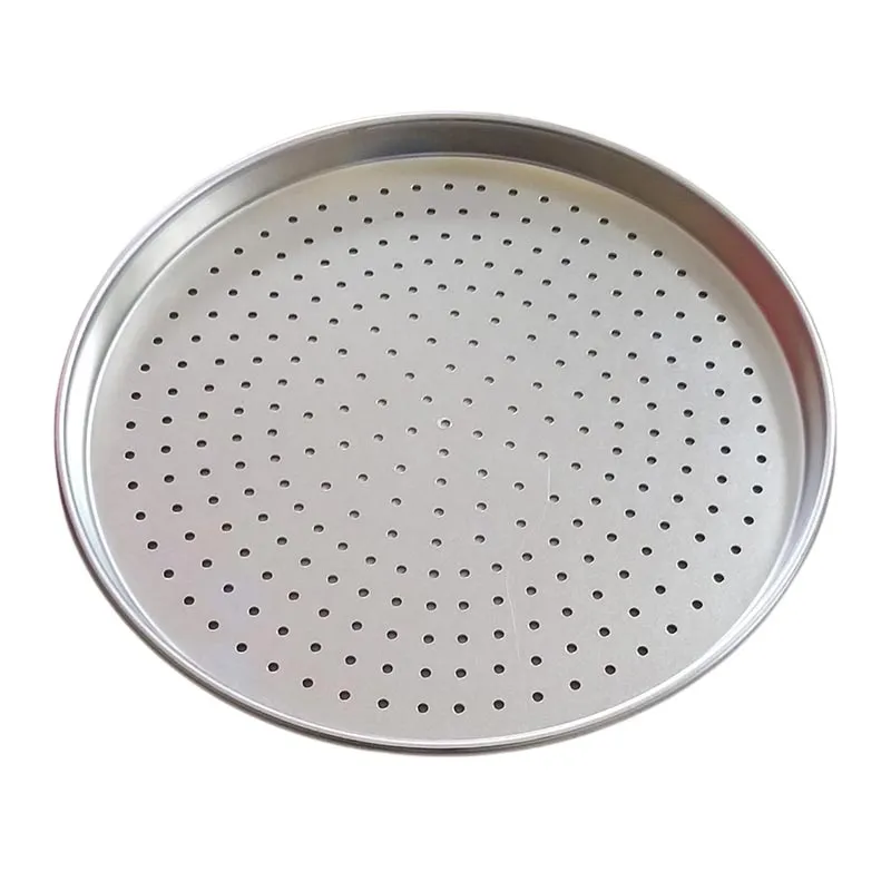 Almetal Standart Model Delikli Pizza Tavası, 28 cm