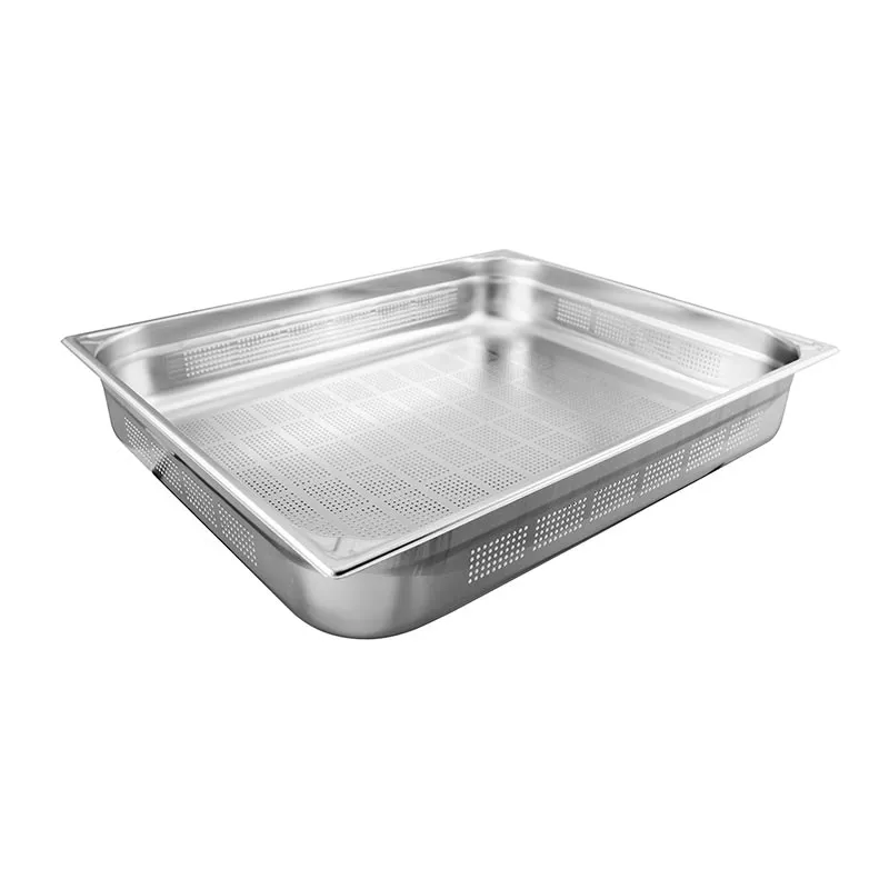 Öztiryakiler GN 2/1-100 mm Köşe Desenli Delikli Gastronorm Küvet