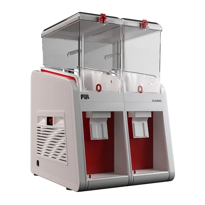 Fill Classic C2-K1 Fıskiyeli Soğuk İçecek Dispenseri, 2x19 L, Beyaz Kırmızı