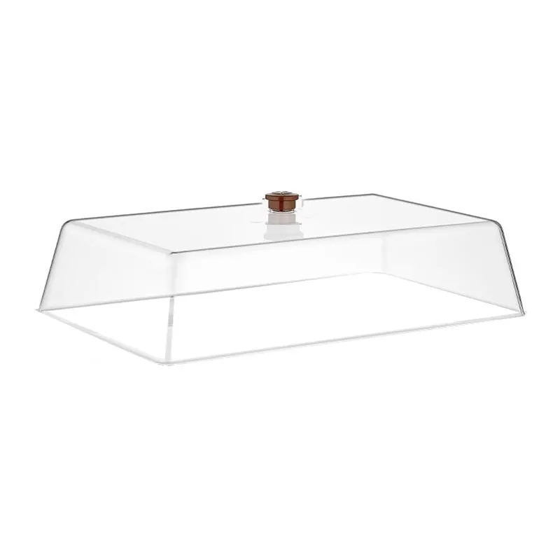 GastroPlast Polikarbonat Fanus, 415x265 mm, Kahverengi Kulplu