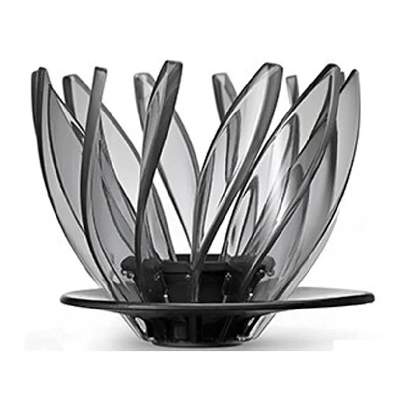 Hario VDSU-02-TB V60 Suiren Dripper, Şeffaf Siyah