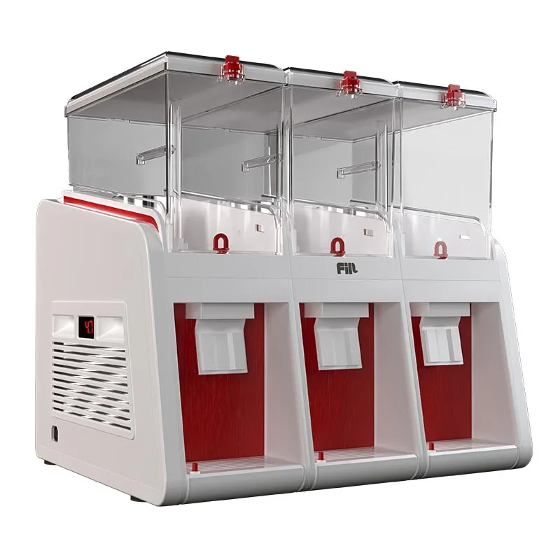 Fill Classic C3-K1 Fıskiyeli Soğuk İçecek Dispenseri, 3x19 L, Beyaz Kırmızı