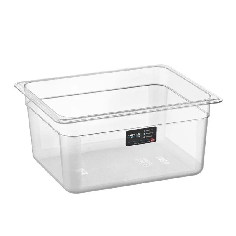 Bora Plastik GN 1/2-150 mm Polikarbon Gastronorm Küvet, 9 L
