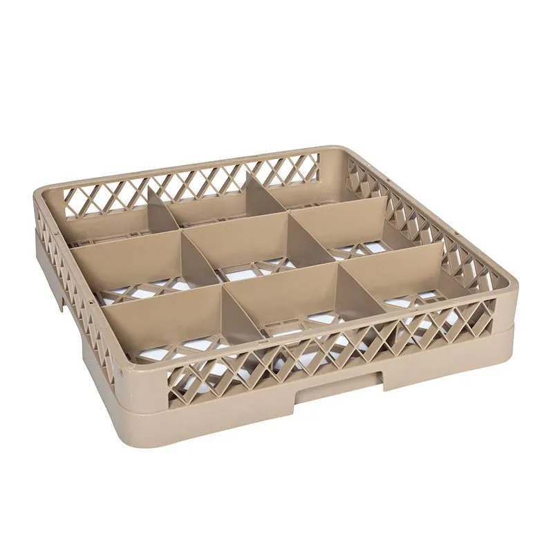 Tribeca Bardak Basketi, 9 Bölmeli, 500x500x100 mm, Bej