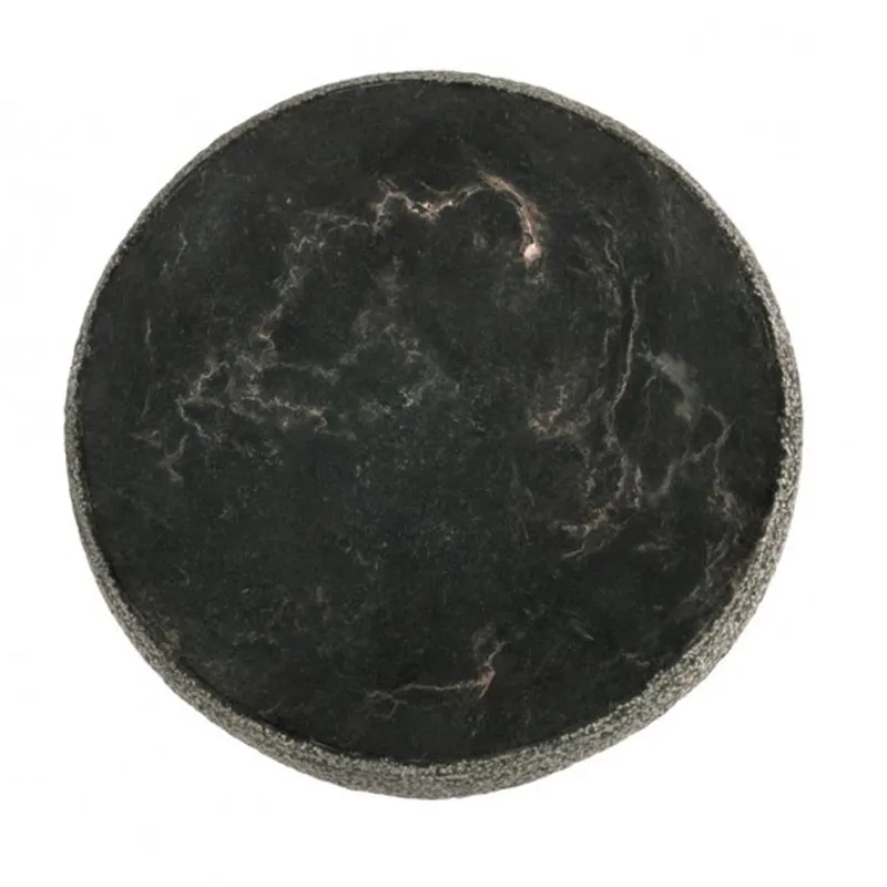 100% Chef Black Moon Advance Mermer Sunum Tabağı, 17cm, Siyah