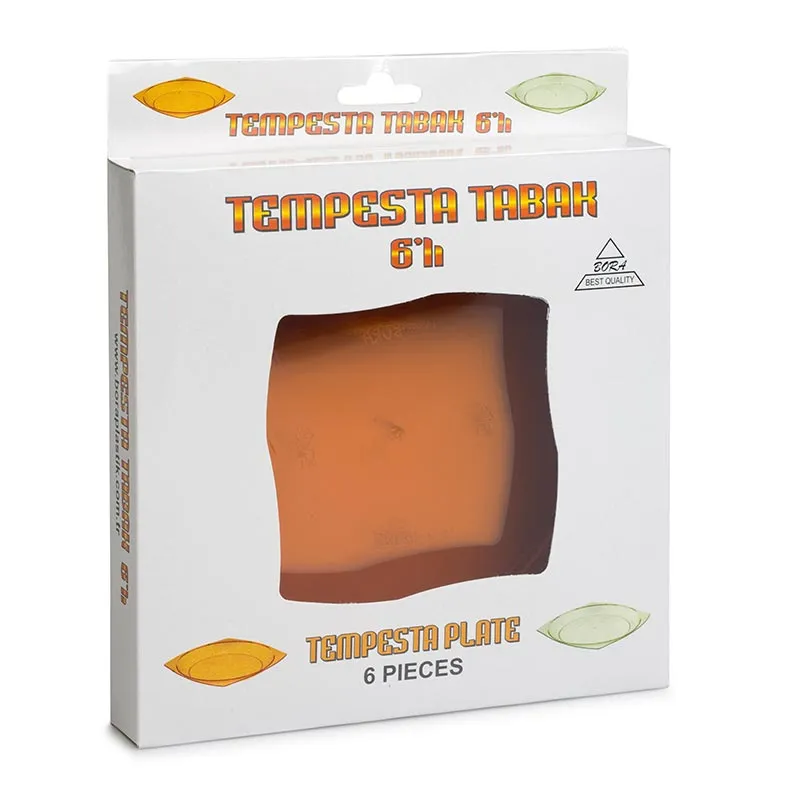Bora Plastik Tempesta Yemek Tabak, 6'lı