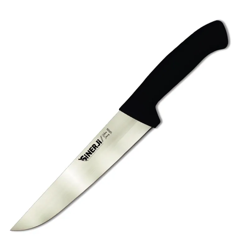 Sinerji Silver No 5 Plastik Saplı Kasap Bıçağı, 25 cm, Siyah