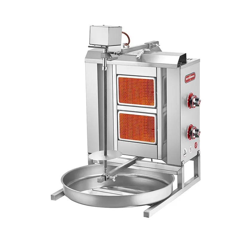 SilverInox 2164-U2L Üstten Motorlu 2 Radyanlı Döner Ocağı, LPG