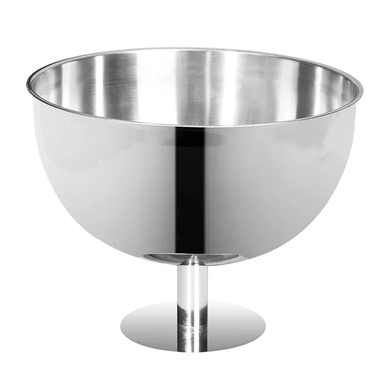 Biradlı BRD-3076 Ayaklı Çelik Punch Kasesi, Ayaklı, 28x24 cm