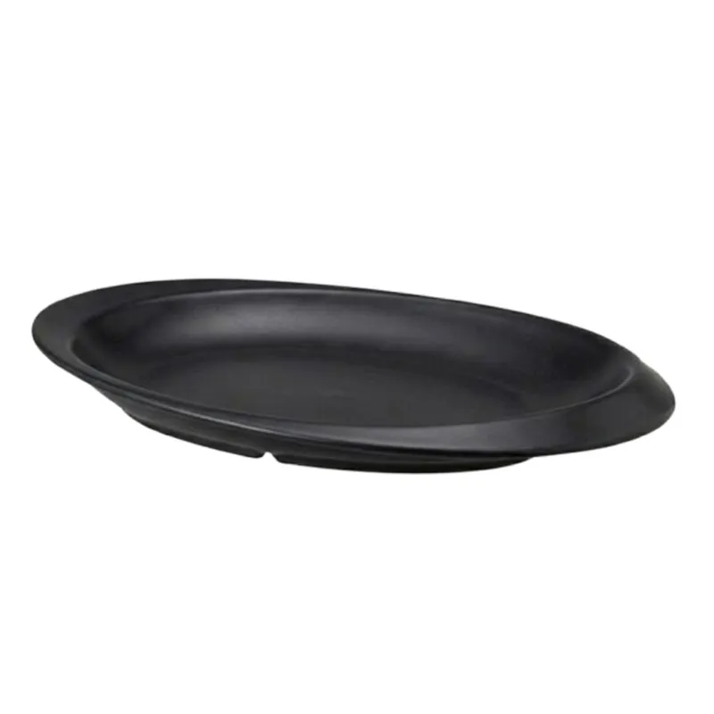 Zicco K-2200 Melamin Kayık Model Teşhir Tepsisi, 26x40x4 cm, Siyah