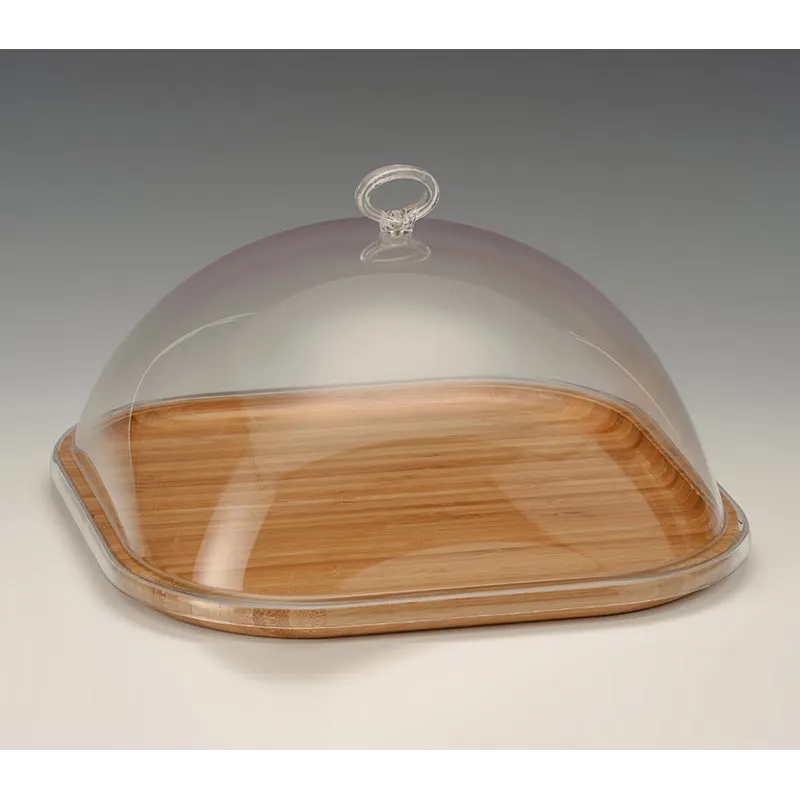 Zicco ZCP-697 Akrilik Kapaklı Ahşap Altlı Fanus, 30x30x15 cm