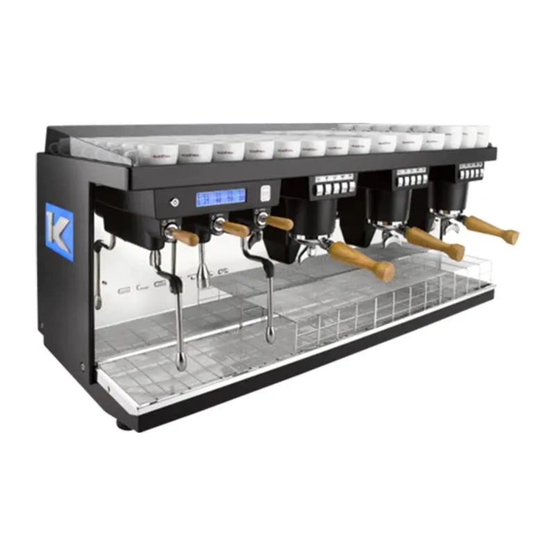Elektra K-UP 3B Tam Otomatik Espresso Kahve Makinesi, 3 Gruplu, İnci Siyah