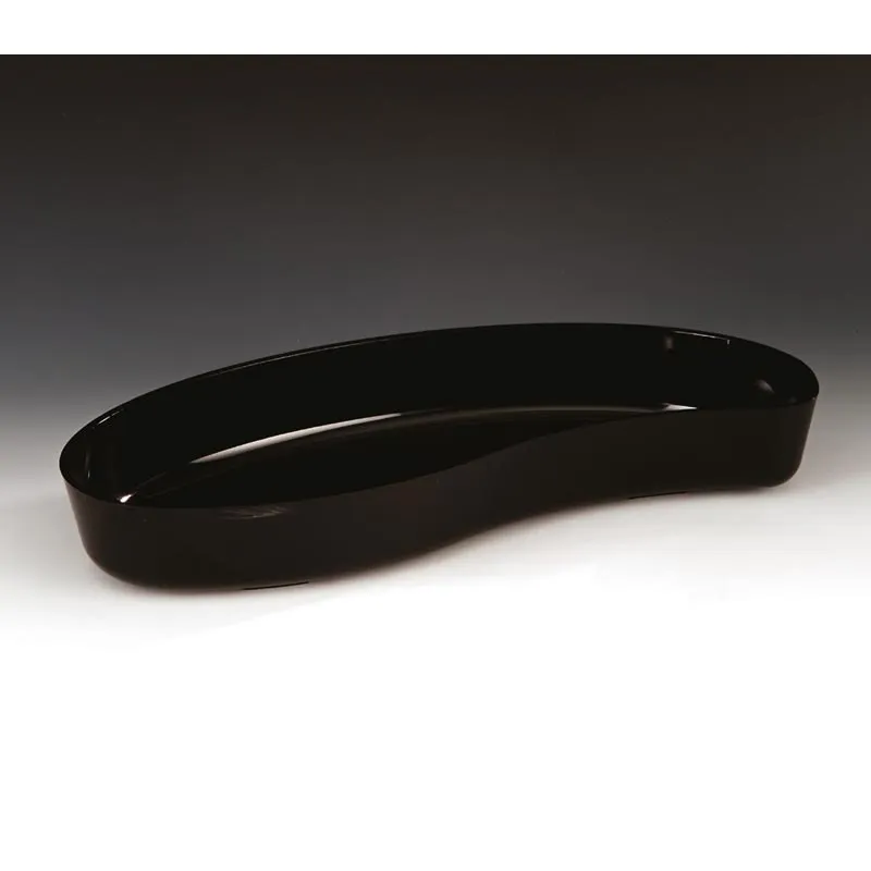 Zicco ZCP-299 Polikarbon Damla Teşhir Tabağı, 45x21x6.5 cm, Siyah
