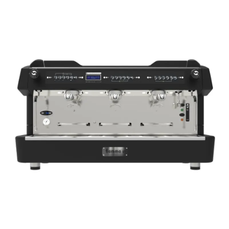 Fiamma Compass 3 Double Boiler Tall Cup Espresso Kahve Makinesi, 3 Gruplu, Siyah