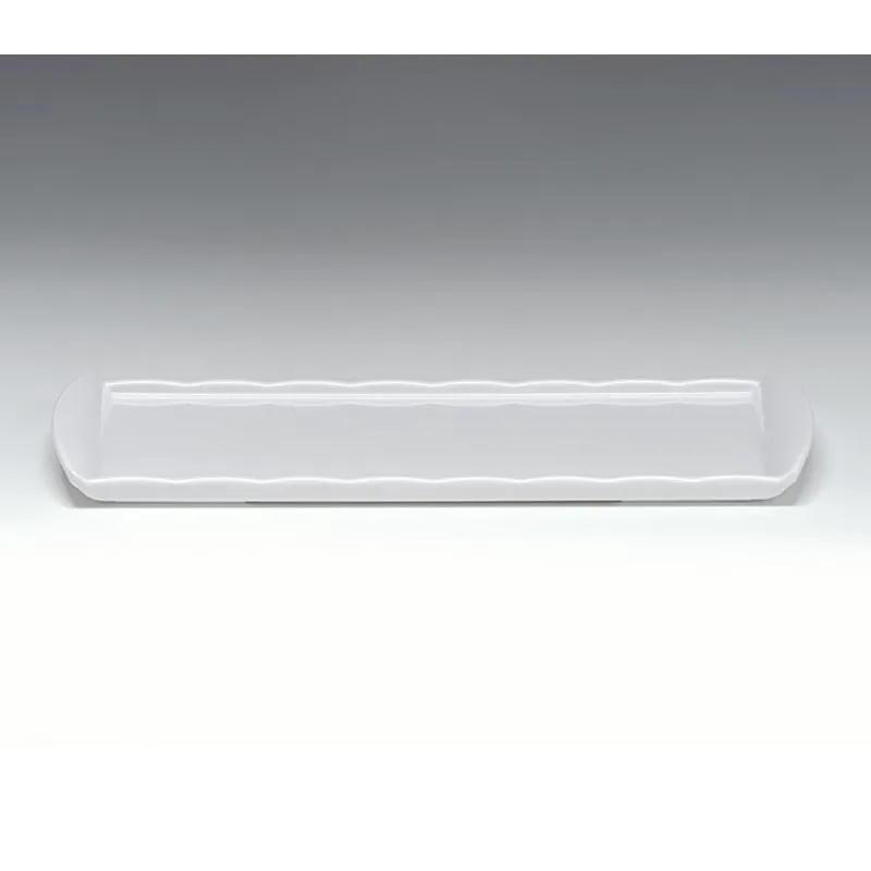 Zicco K-2053 Melamin Teşhir Tabağı, 15x35 cm, Beyaz