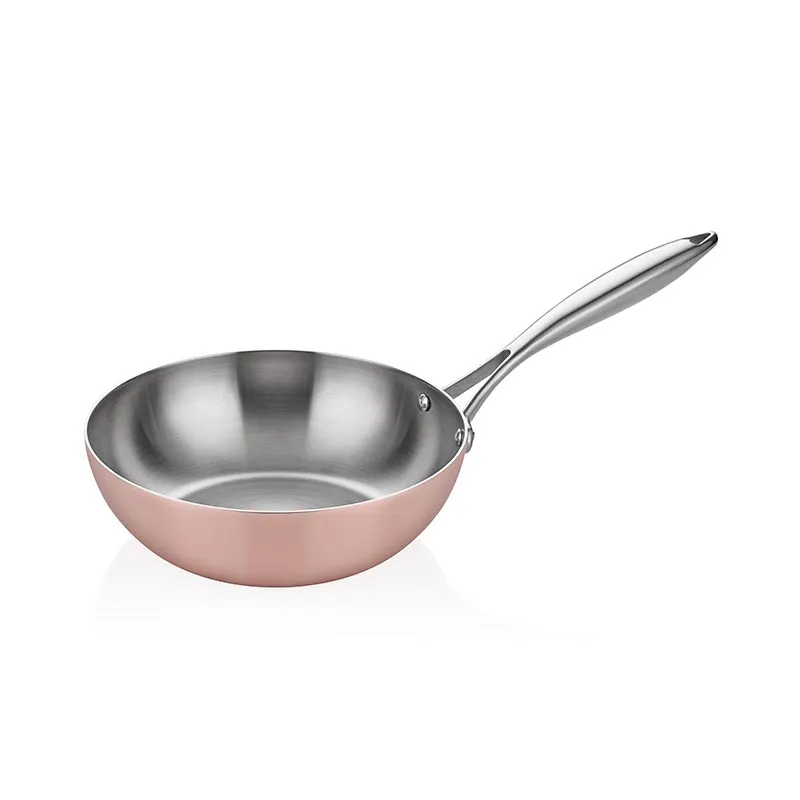 Altınbaşak Multi Metal İndüksiyon Wok Tava, 28 cm, Bakır