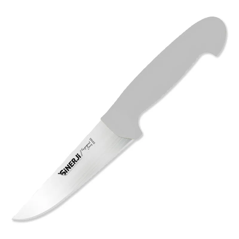 Sinerji Fingerprint No 2 Plastik Saplı Kasap Bıçağı, 16.5 cm, Beyaz