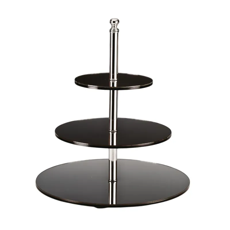Zicco ZCP-034 Aynalı Yuvarlak Teşhir Standı, Katlı, 45 cm