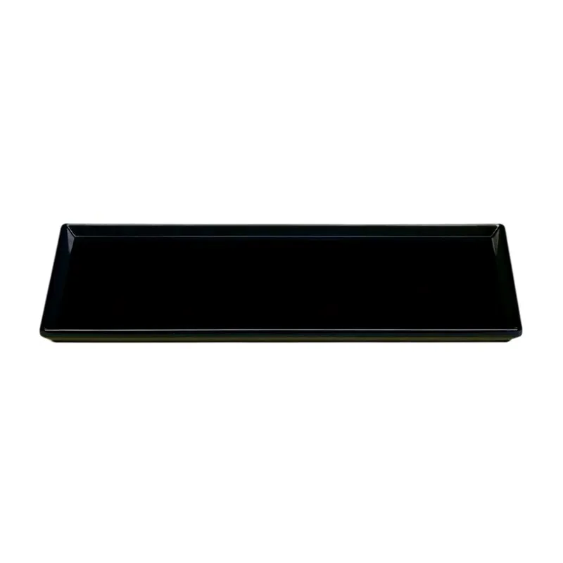 Zicco K-2044 Melamin Teşhir Tabağı, 18x35 cm, Siyah